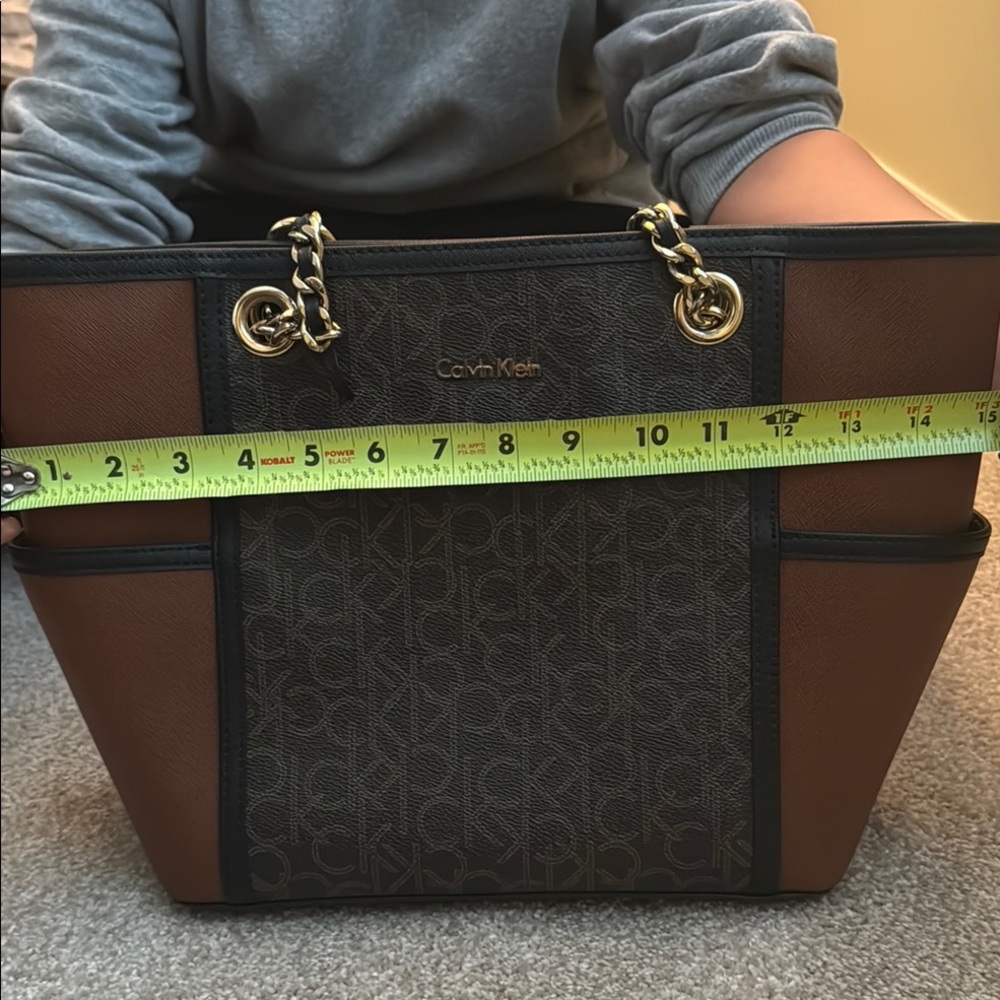 Calvin Klein Brown and Black Women's Bag
